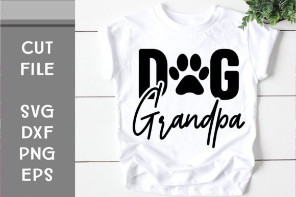 Dog Grandpa SVG Cut File