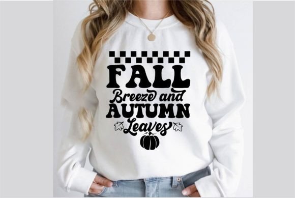 Fall Breeze and Autumn Leaves SVG Design