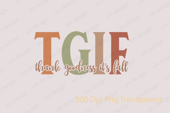 Fall TGIF SVG PNG Review